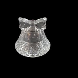 Vintage Cristal D'Arques Christmas Bell Tealight Candle Holder